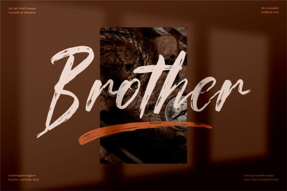 Brother - FREE Handwritten Brush Font