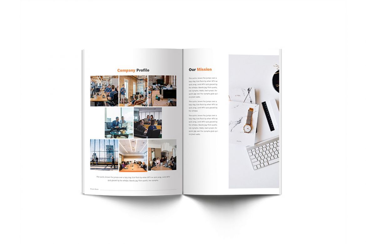 Pitch Deck Design Brochure A4 - view 5