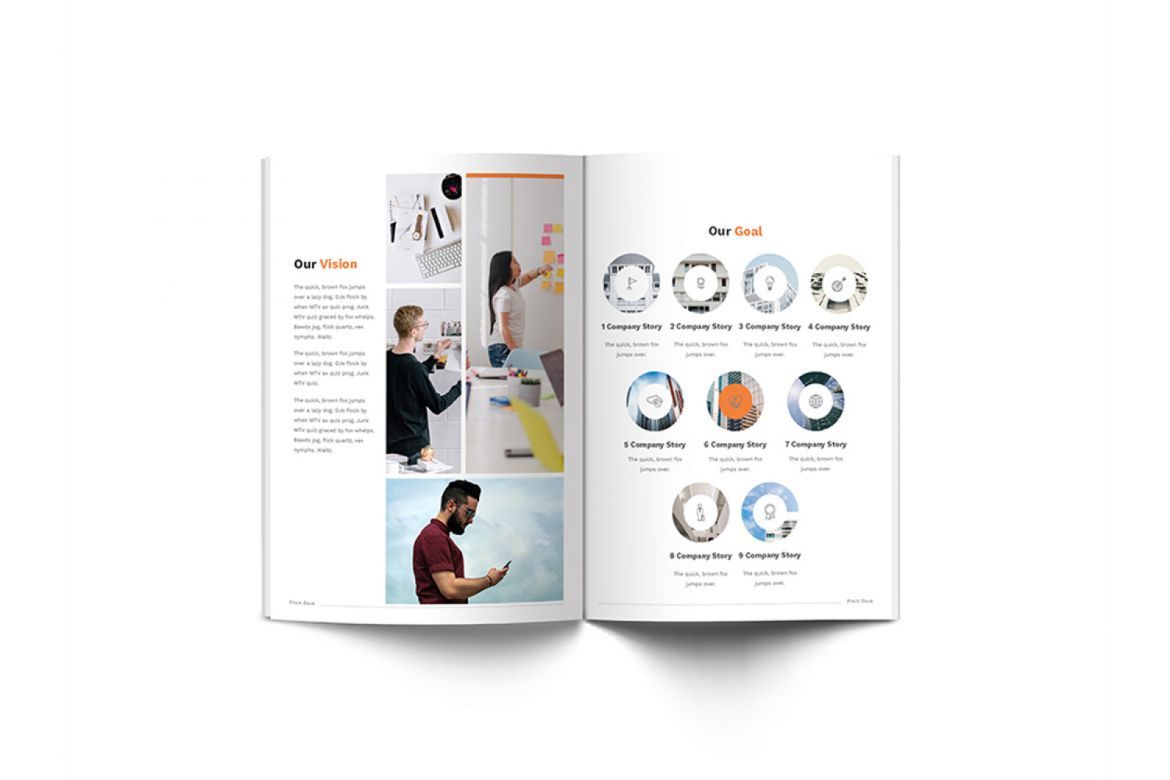 Pitch Deck Design Brochure A4 - view 6