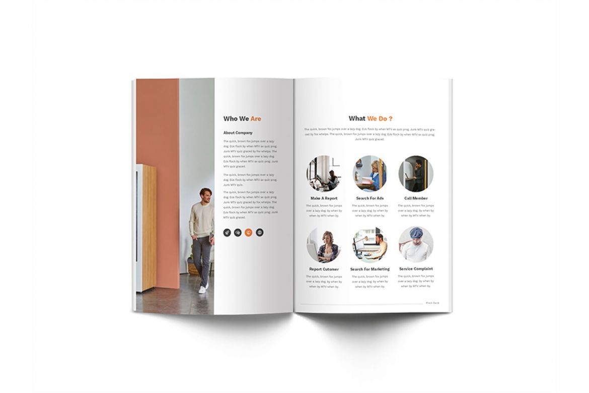 Pitch Deck Design Brochure A4 - view 7