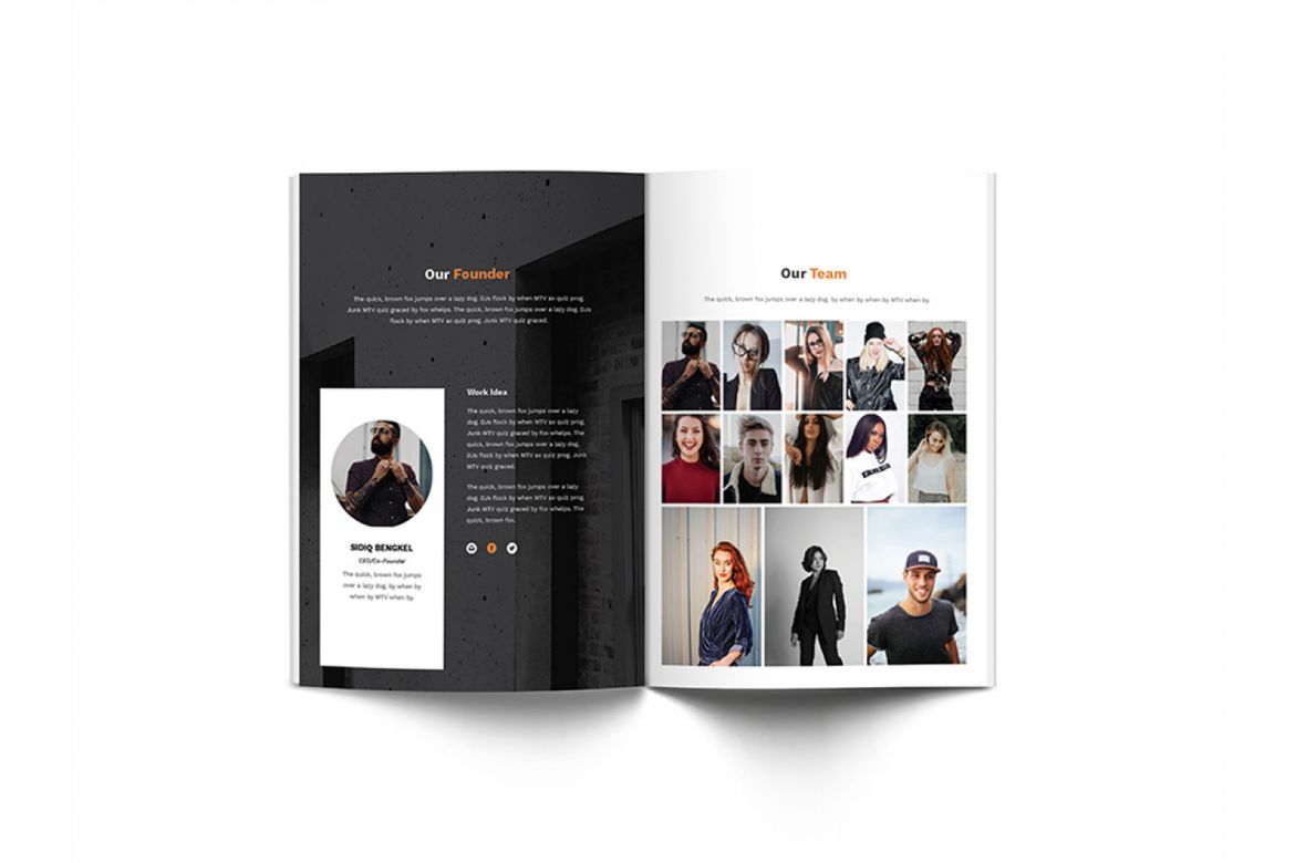 Pitch Deck Design Brochure A4 - view 9