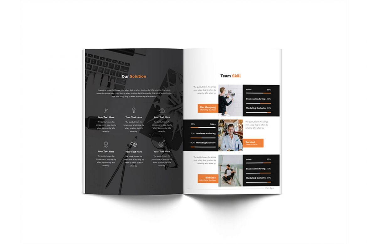 Pitch Deck Design Brochure A4 - view 10