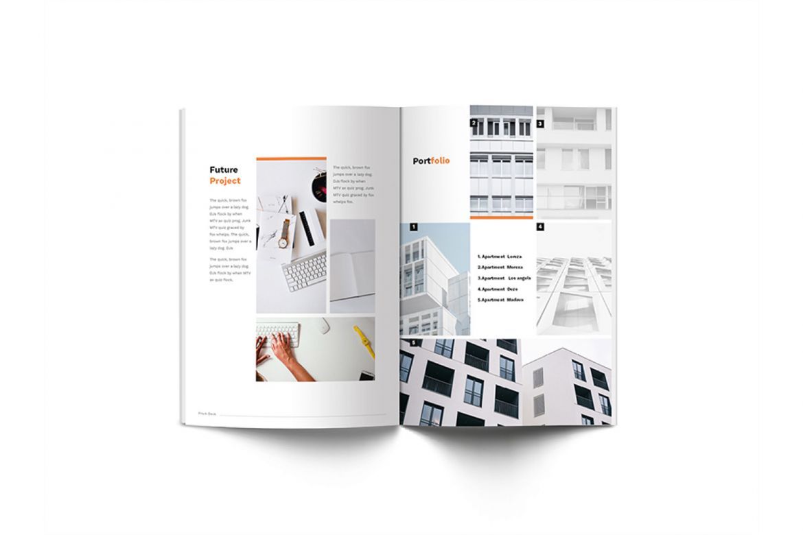 Pitch Deck Design Brochure A4 - view 11