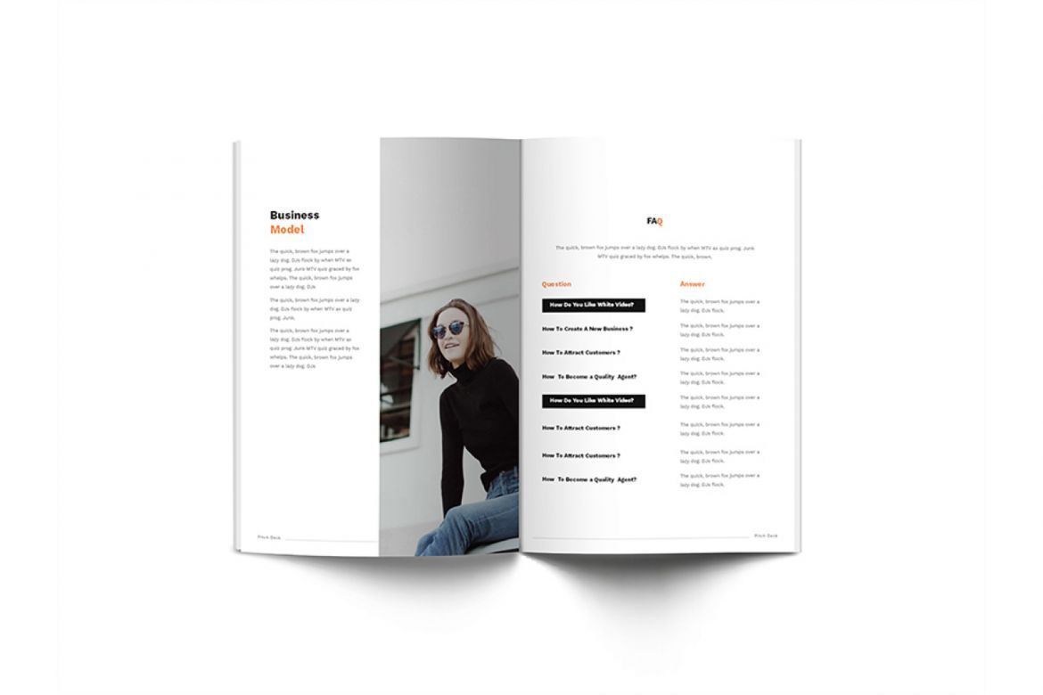 Pitch Deck Design Brochure A4 - view 13