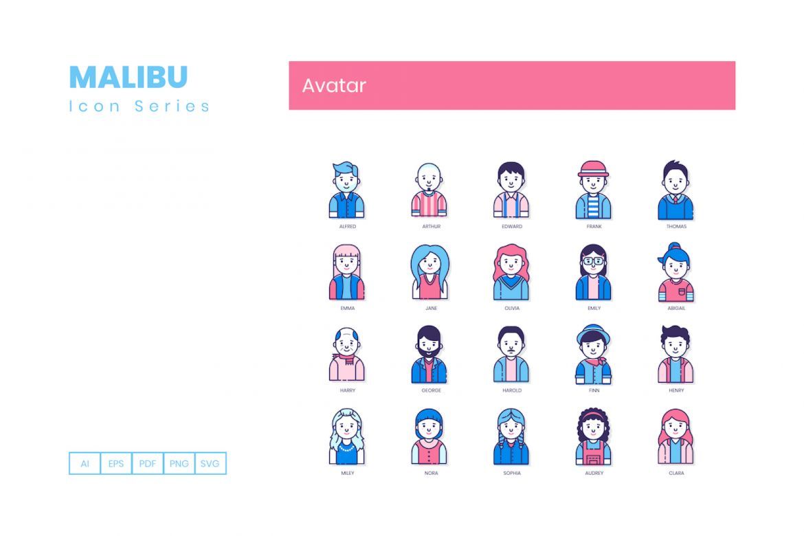 50 Avatar Icons | Malibu alt