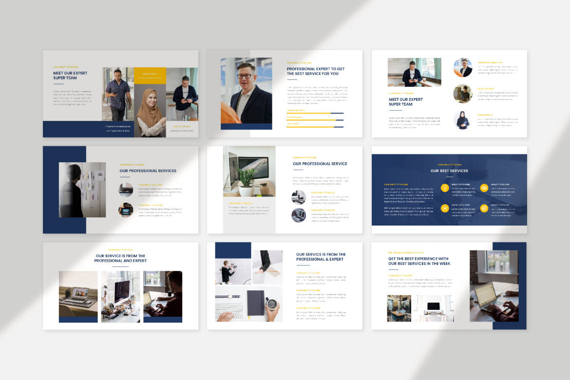 Enbuzz - FREE Business Google Slides Template - view 3
