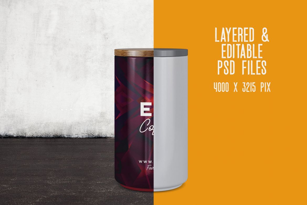 6 Coffee Storage Mockups - view 2