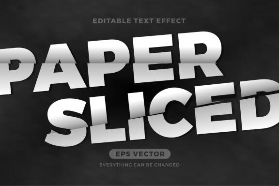 Paper Sliced - FREE Editable Text Effect