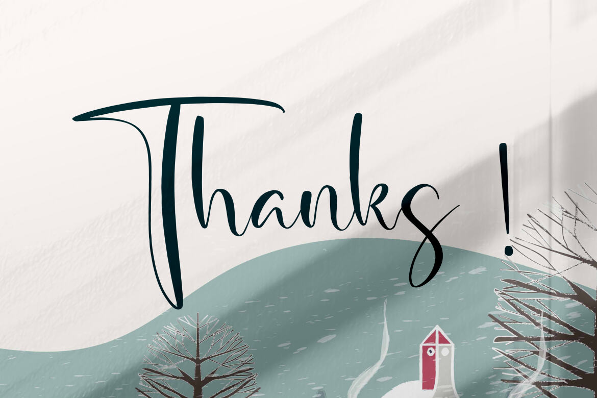 Winterland – FREE Script Font - view 14