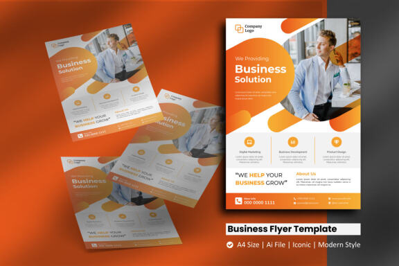 Business Agency Sphere - FREE Flyer Template
