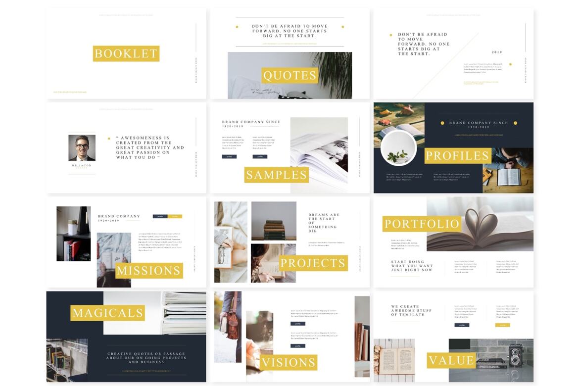 Booklet - FREE Keynote Template alternate