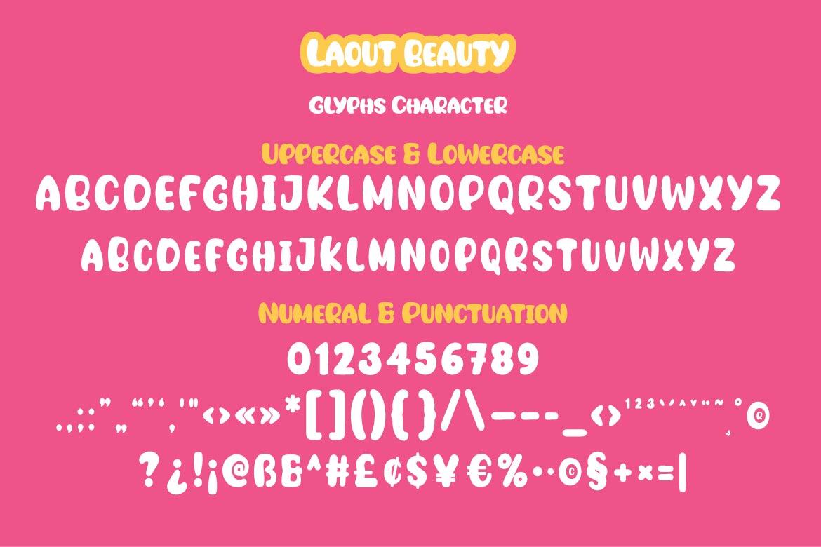 Laout Beauty - FREE Font - view 2
