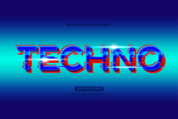 Techno - FREE Text Effect