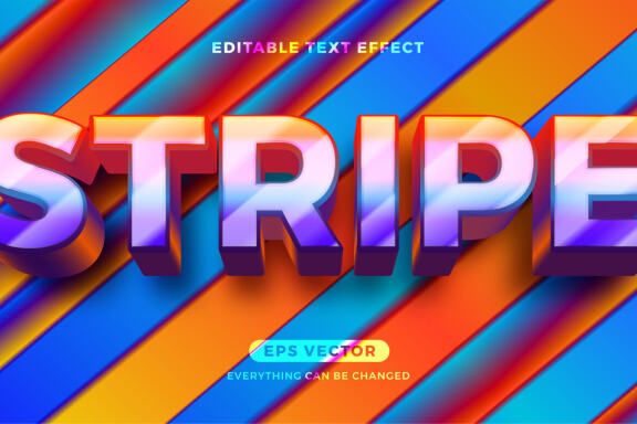 Stripe - FREE Editable Text Effect