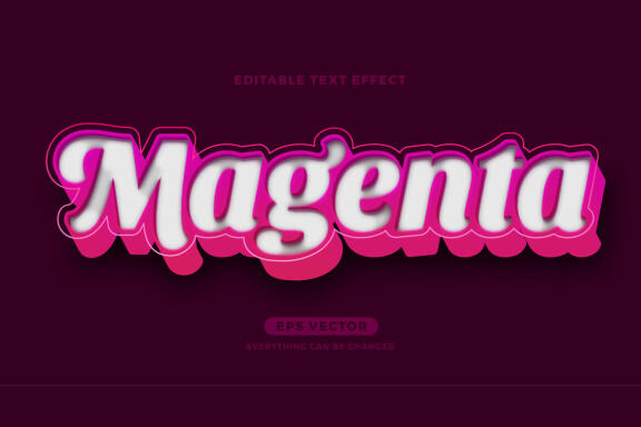 Magenta - FREE Editable Text Effect