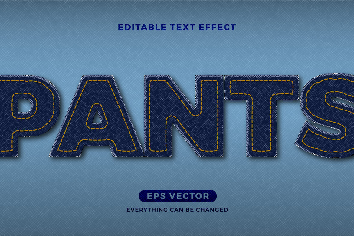 Denim - FREE Editable Text Effect - view 3