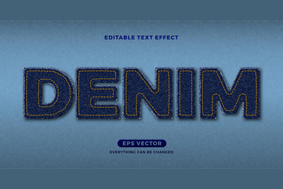 Denim - FREE Editable Text Effect