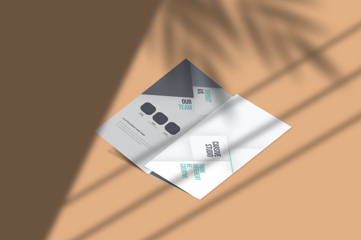 Trifold Brochure Mockups - view 4