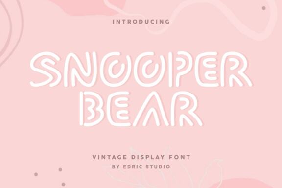 Snooper Bear - Free Font - view 1