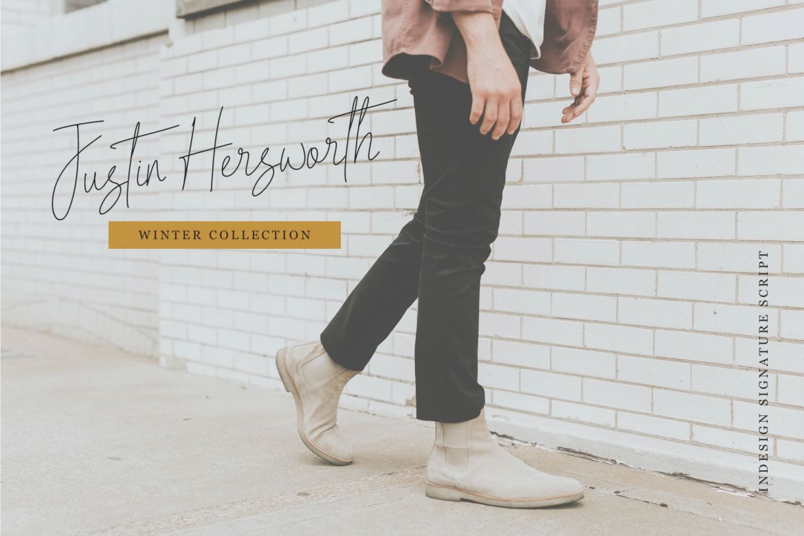 Indesign Signature - Script Font - view 3