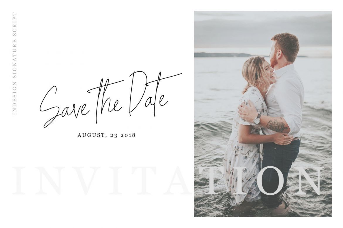 Indesign Signature - Script Font - view 4