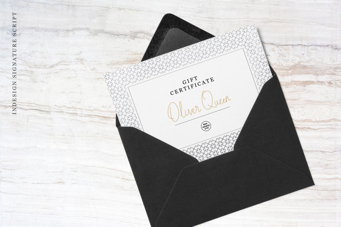 Indesign Signature - Script Font - view 5