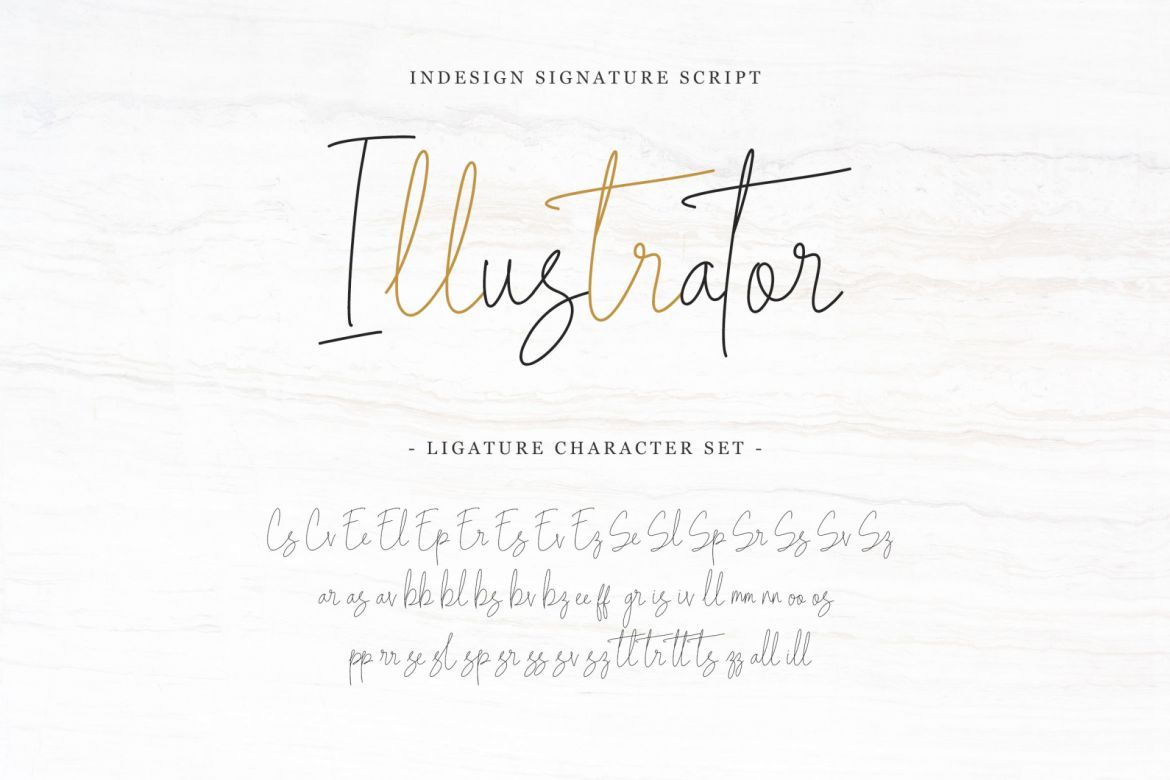 Indesign Signature - Script Font - view 7