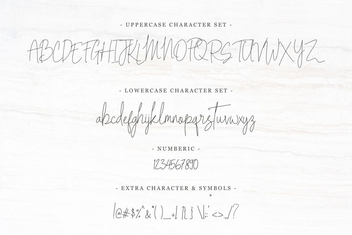 Indesign Signature - Script Font - view 8