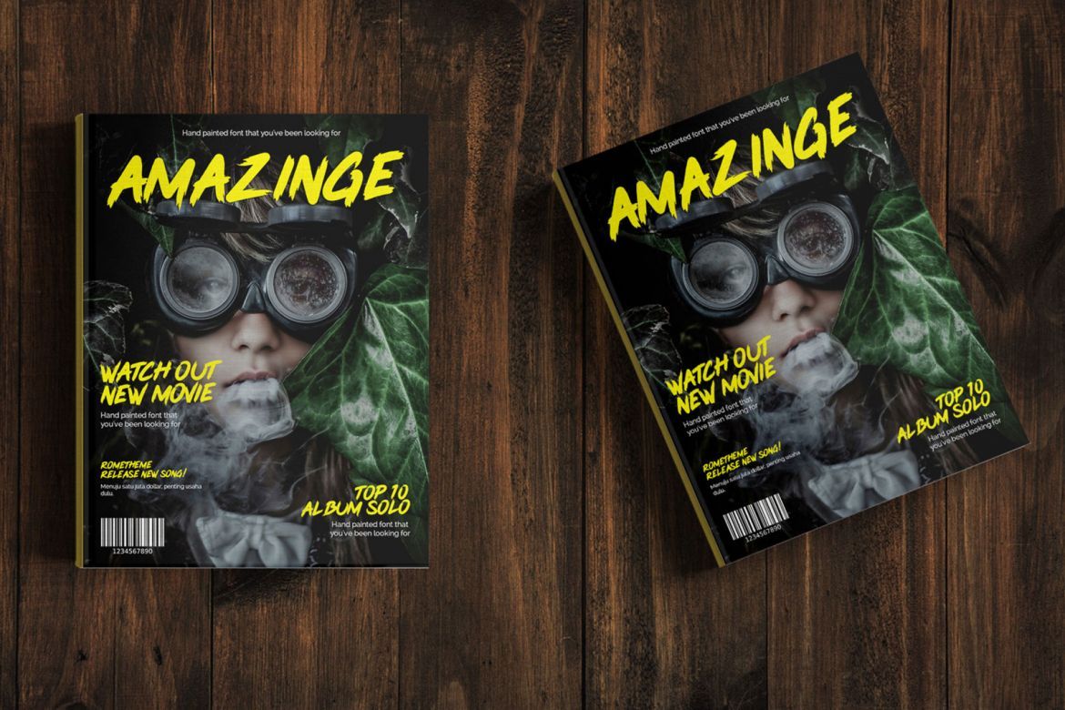 Pink Blue - Brush Display Font alternate