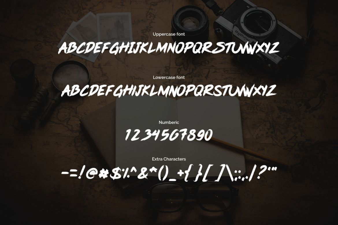 Pink Blue - Brush Display Font - view 4