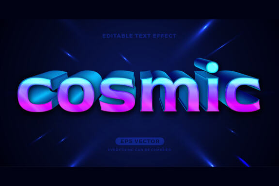 Cosmic - FREE Editable Text Effect