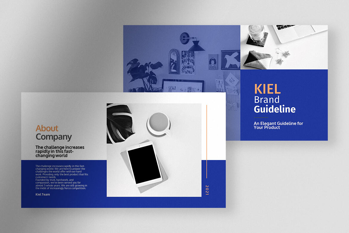 Kiel - Elegant Brand Guideline Presentation alternate