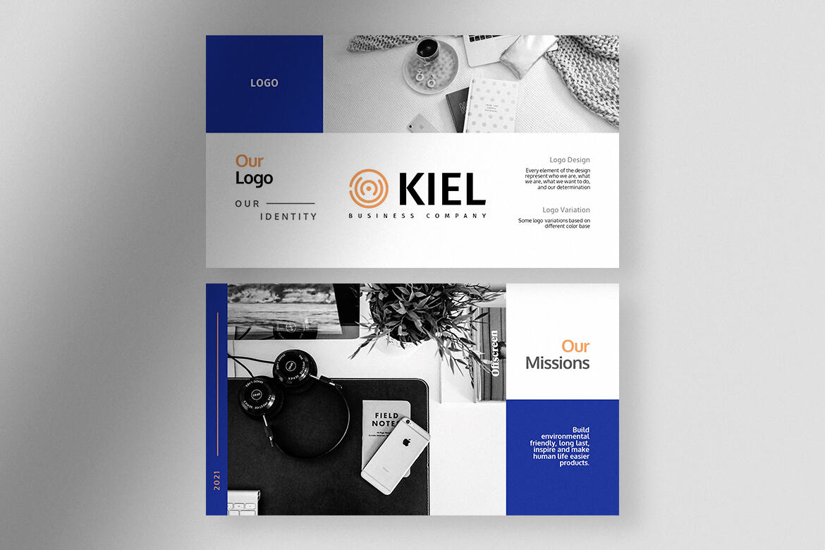 Kiel - Elegant Brand Guideline Presentation alternate