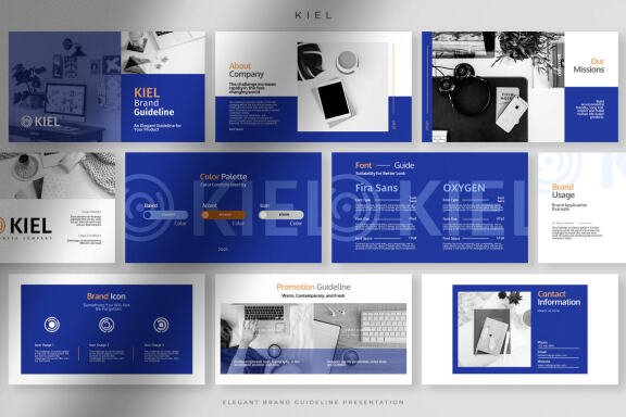 Kiel - Elegant Brand Guideline Presentation