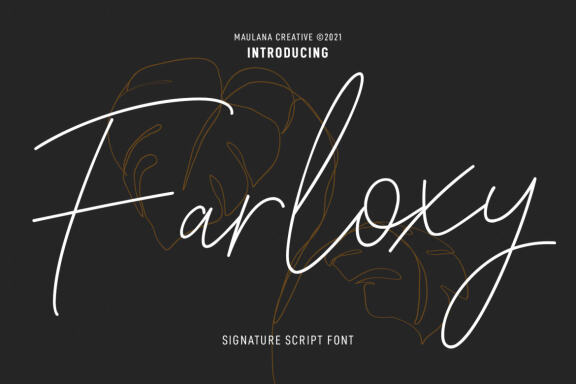 Farloxy Signature - FREE Script Font