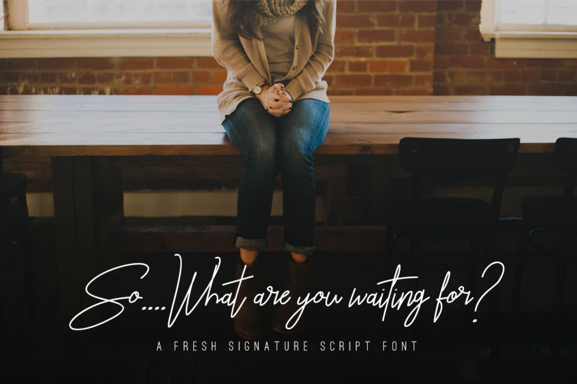 Rhesmanisa - Signature Font