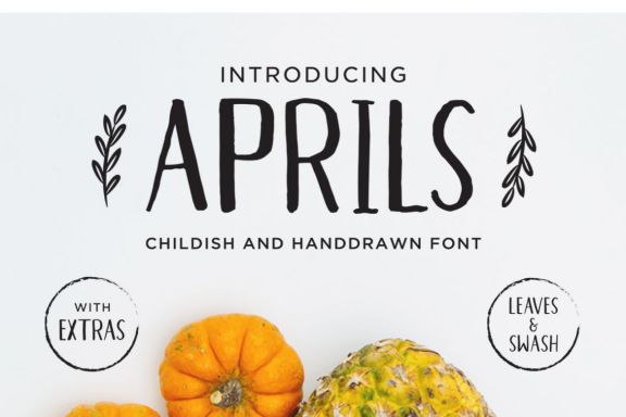 Aprils - Sans Handdrawn Font