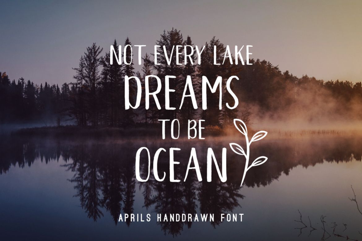 Aprils - Sans Handdrawn Font alternate