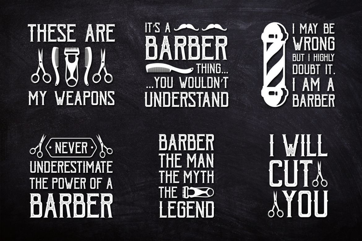 Barber Quote for Tee Shirt alt