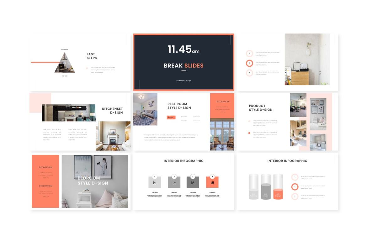 Interior Power Point FREE Template - view 3