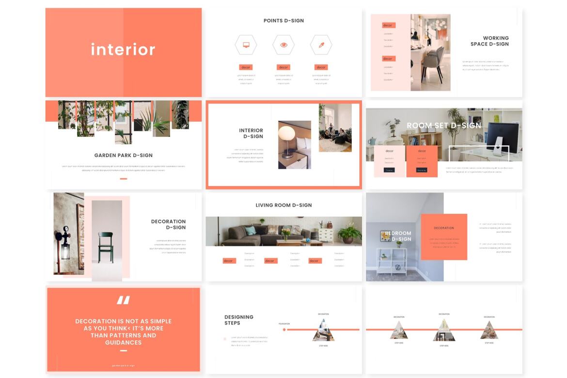 Interior Power Point FREE Template alternate