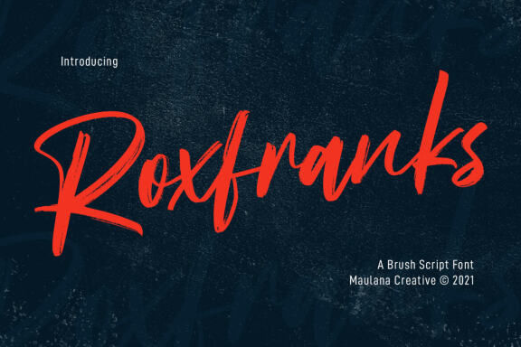 Roxfranks Brush Script FREE Font