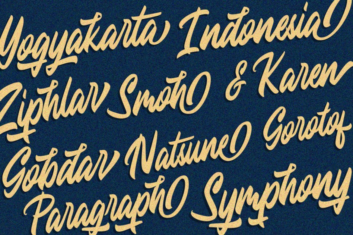 Modster Script + Shadow  - view 4