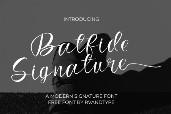 Batfide Signature - Free Font - view 8