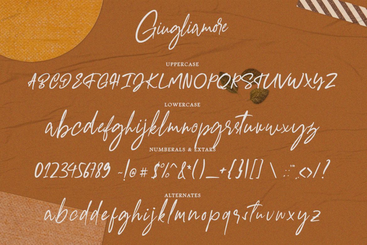 Giugliamore Handwriting Font - view 6