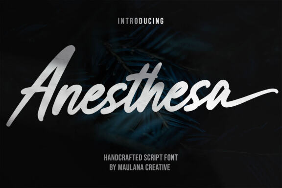 Anesthesa Handcrafted FREE Script Font