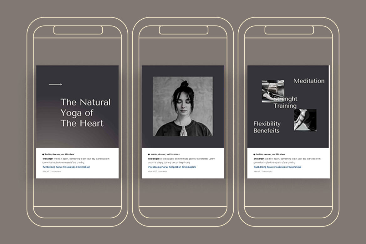 Yoga Puzzle Instagram | Free CANVA Template  - view 5