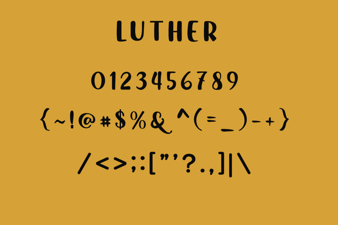 Luther Cute Sans Serif FREE Display Font - view 7