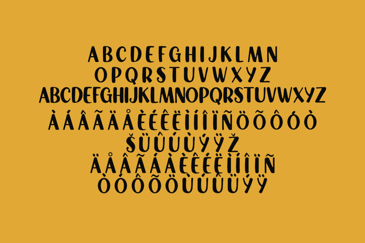 Luther Cute Sans Serif FREE Display Font - view 3