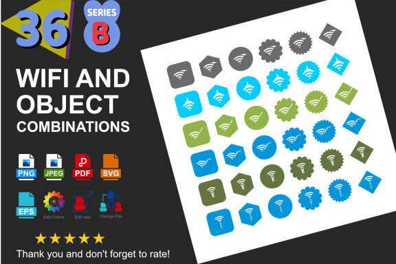 Wifi & Objects - Free Shapes